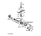 GE GSC1200T03WH motor-pump mechanism diagram