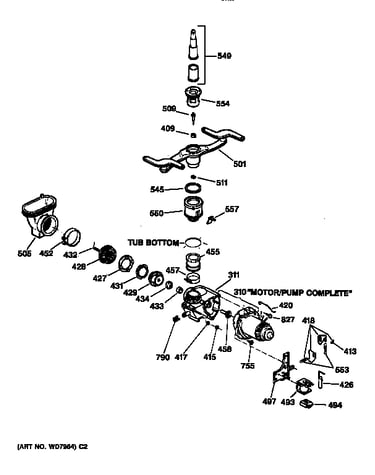 Motor-pump mechanism