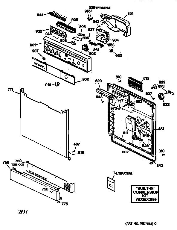 ESCUTCHEON & DOOR ASSEMBLY