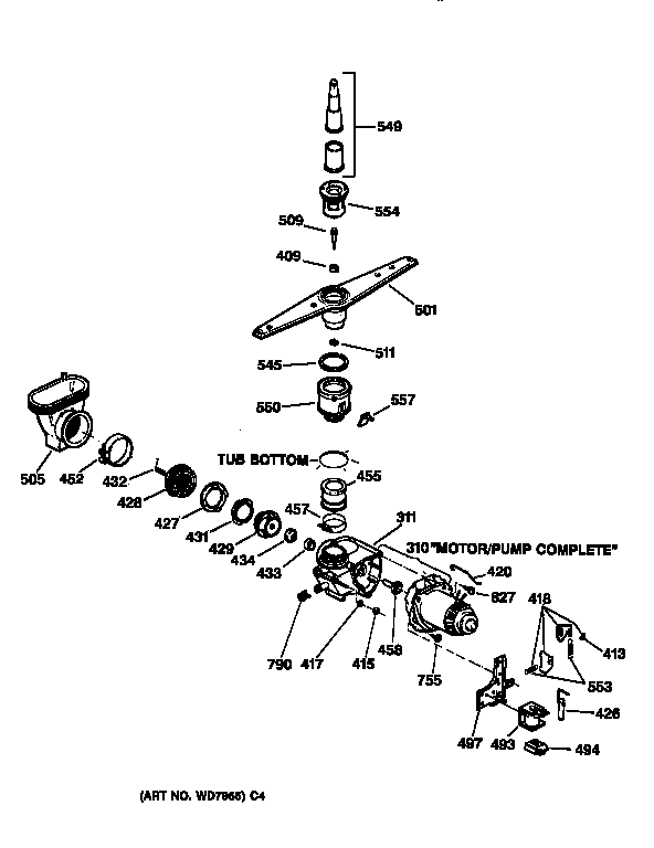 Motor-pump mechanism