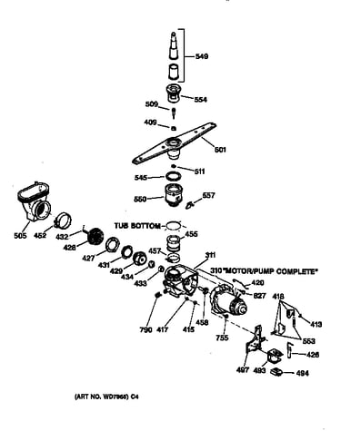 Motor-pump mechanism