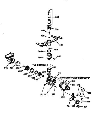 Motor-pump mechanism