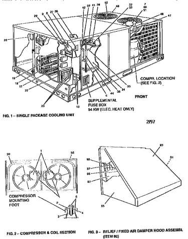 Single package cooling units