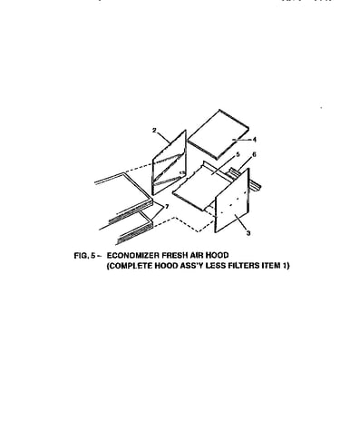 Economizer fresh air hood