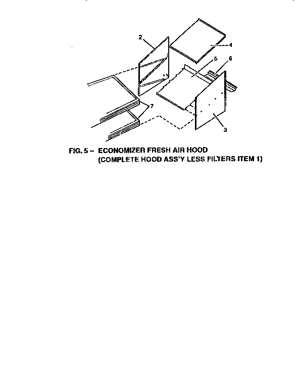 Economizer fresh air hood