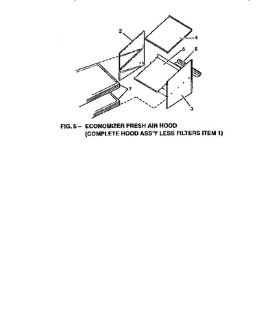 Economizer fresh air hood