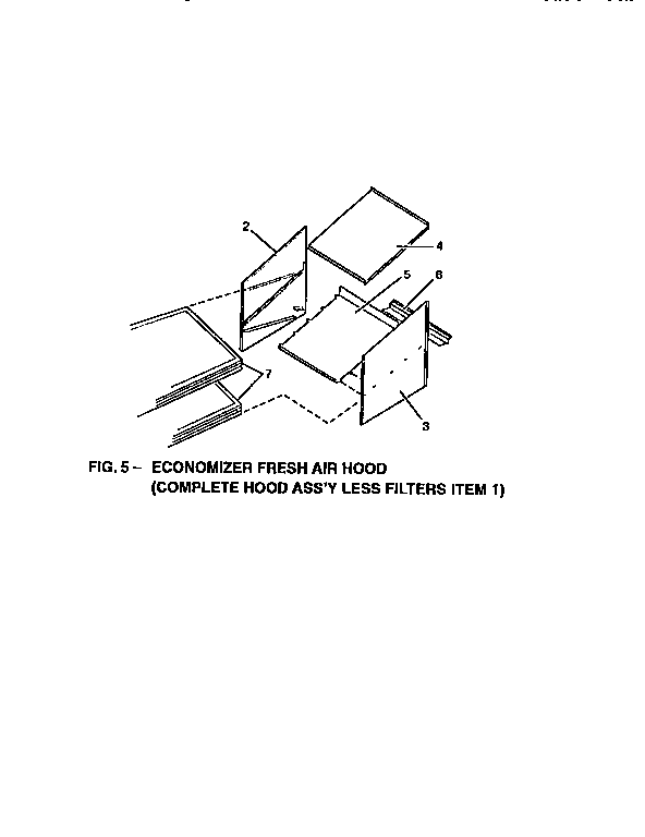 Economizer fresh air hood