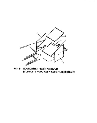 Economizer fresh air hood