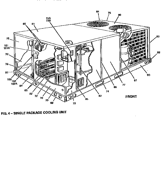 Front view-single cooling
