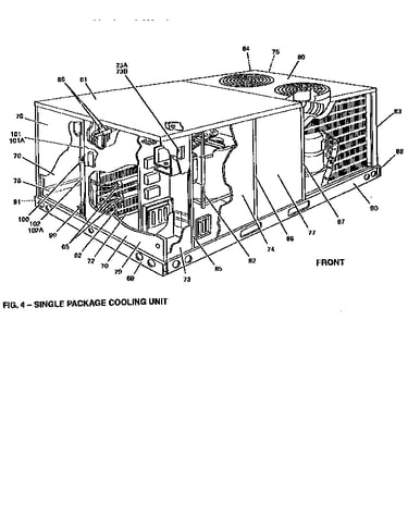Front view-single cooling