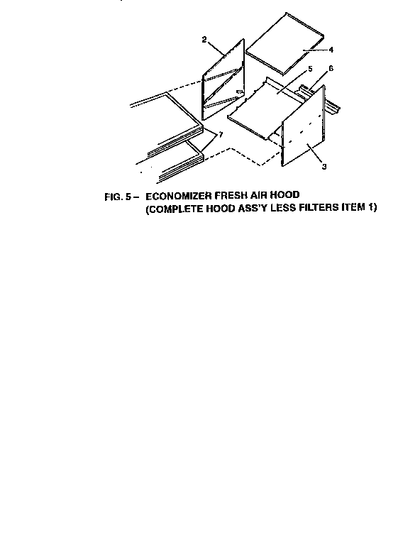 Economizer fresh air hood