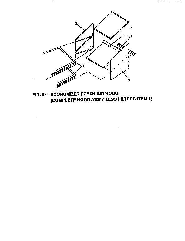 Economizer fresh air hood