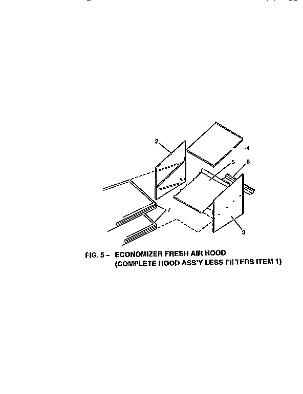 ECONOMIZER FRESH AIR HOOD