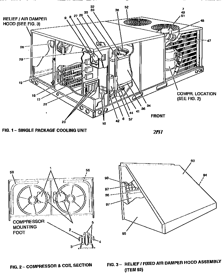 Single package cooling units