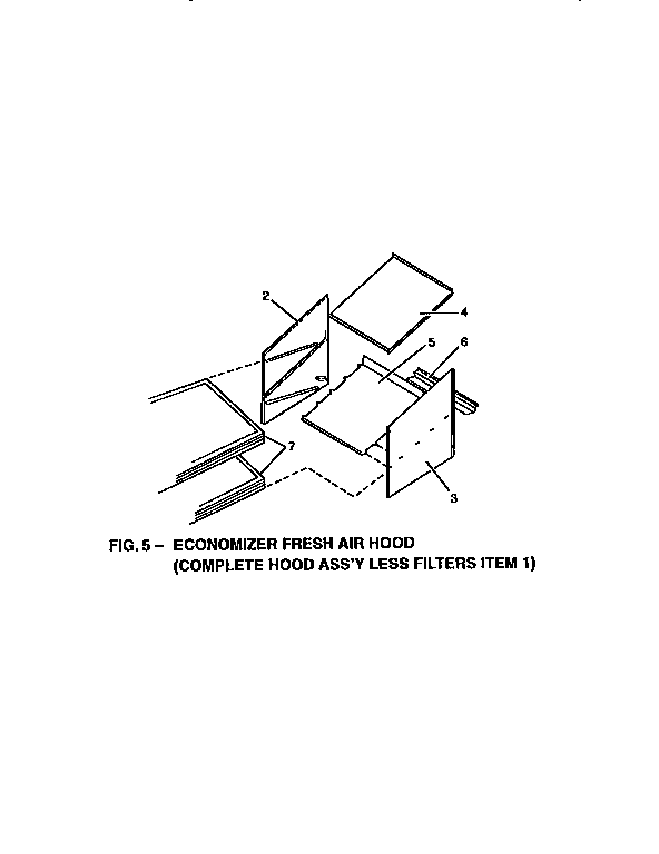 Economizer fresh air hood