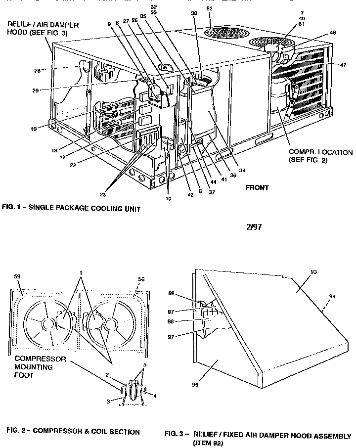 Single package cooling units