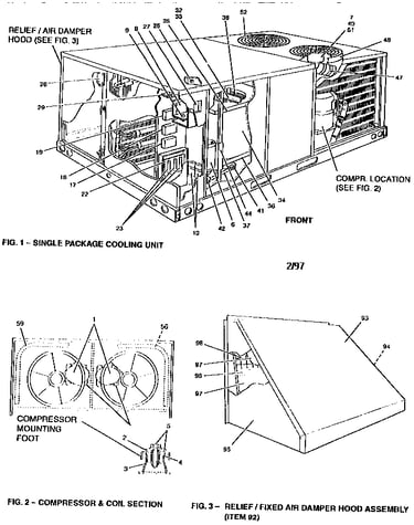 Single package cooling units