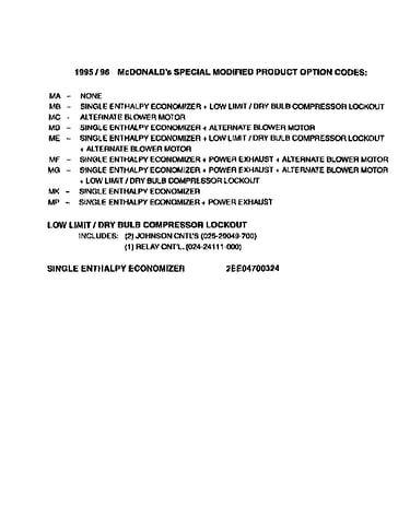 Special modified product options