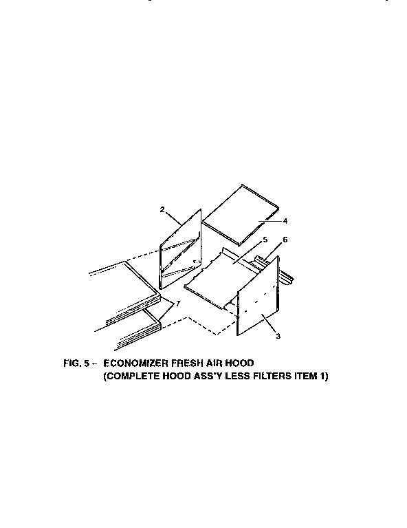 Economizer fresh air hood
