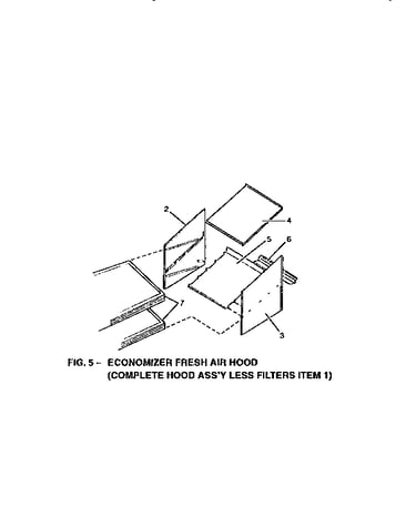 Economizer fresh air hood