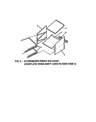 Economizer fresh air hood