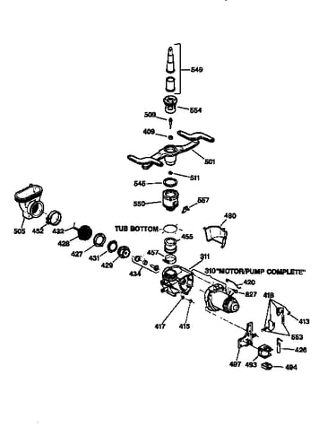 Motor pump mechanism
