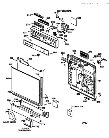 Escutcheon & door assembly