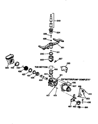 Motor pump mechanism