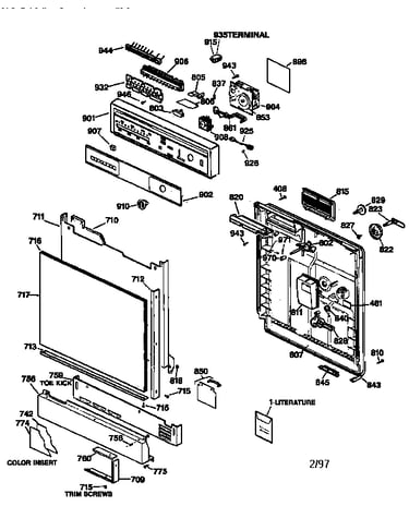 Escutcheon & door assembly