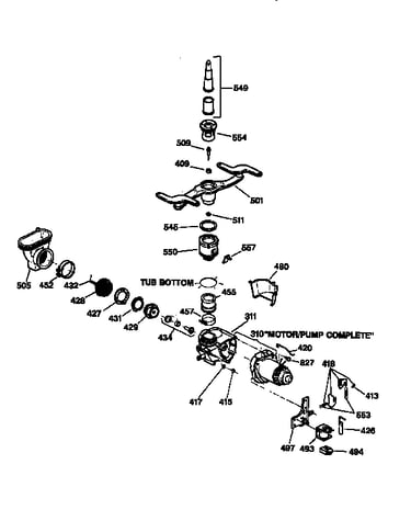 Motor pump mechanism