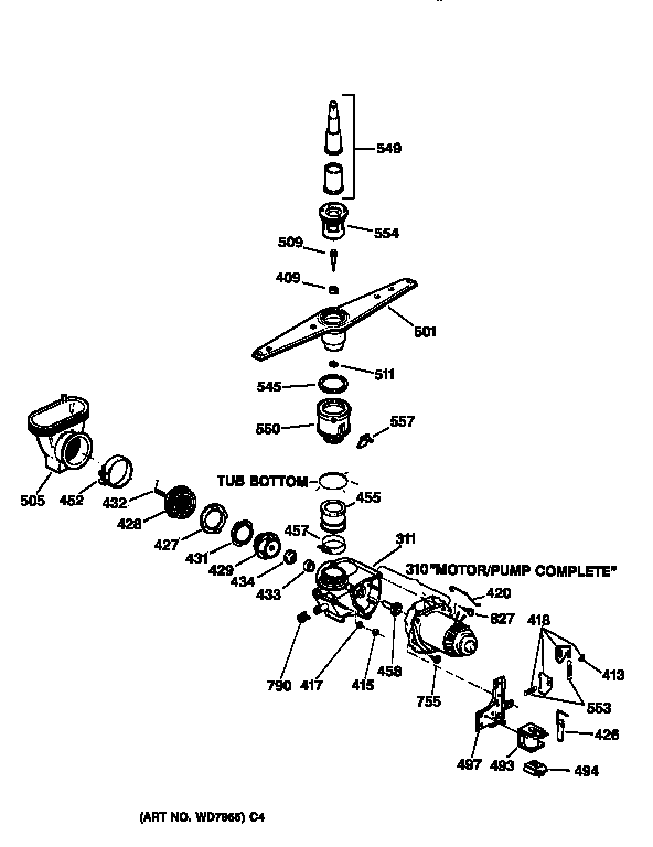 Motor-pump mechanism