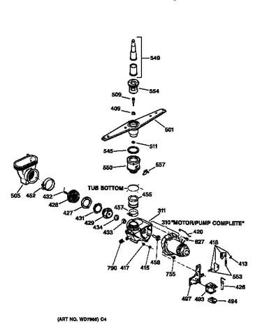 Motor-pump mechanism
