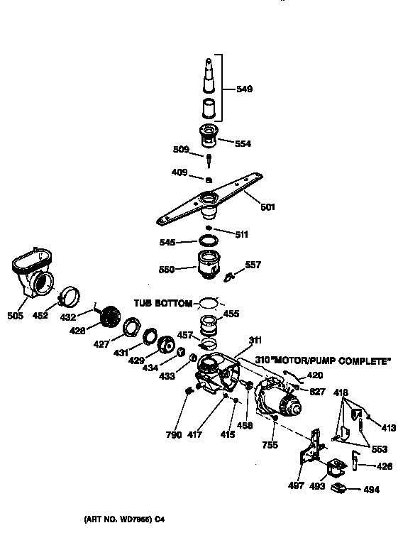 Motor-pump mechanism