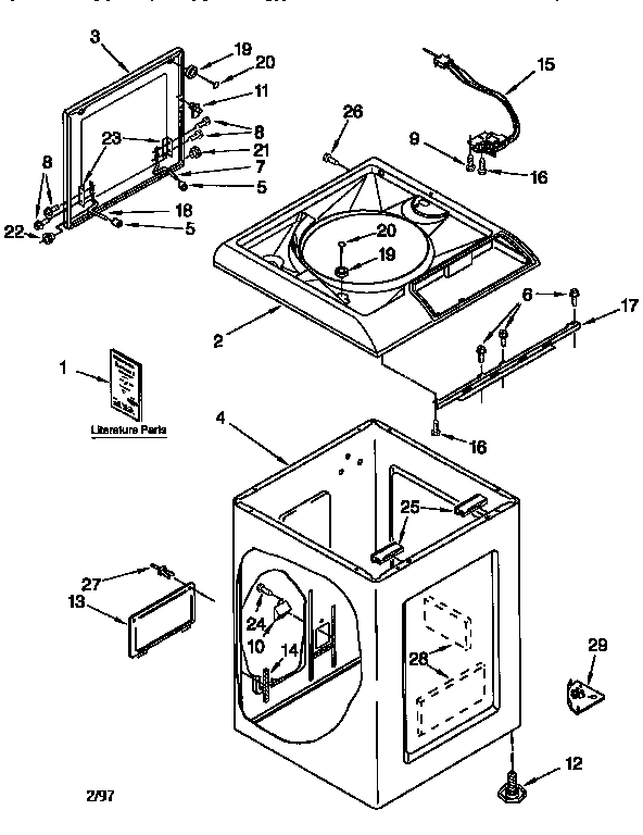 Top and cabinet