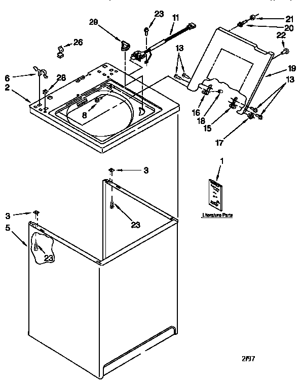 Top and cabinet