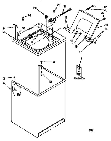 Top and cabinet