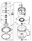 Agitator, basket and tub
