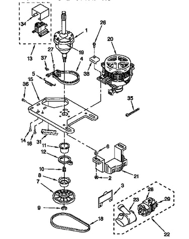 Motor and pump