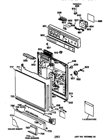 Escutcheon & door assembly