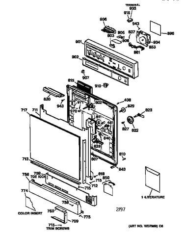 Escutcheon & door assembly