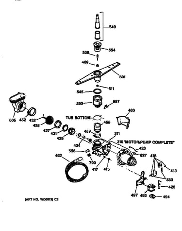 Motor-pump mechanism