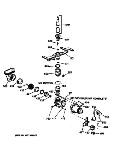 Motor-pump mechanism