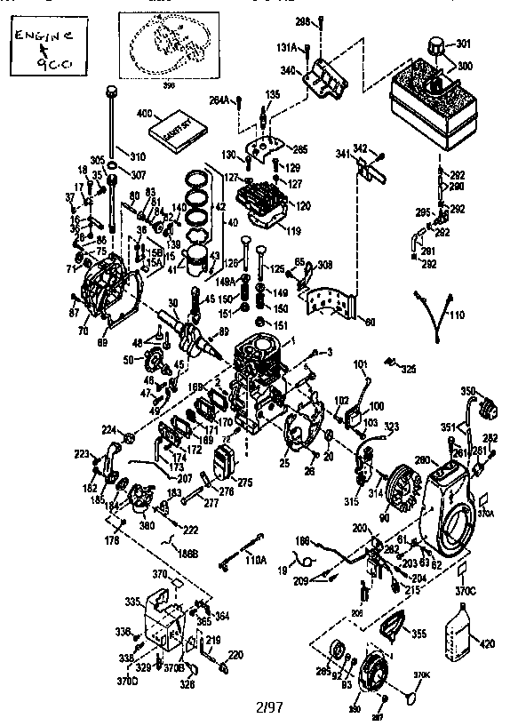 ENGINE 71-143 HMSK80-155556U