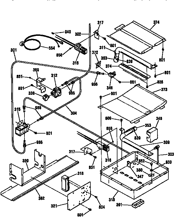 OVEN BURNER SECTION