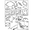 Briggs & Stratton 12F802-1574-21 bracket assembly and gasket set diagram