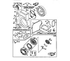 Briggs & Stratton 137202-0717-A1 flywheel assembly and rewind starter diagram