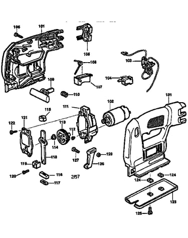 Cordless sabre saw