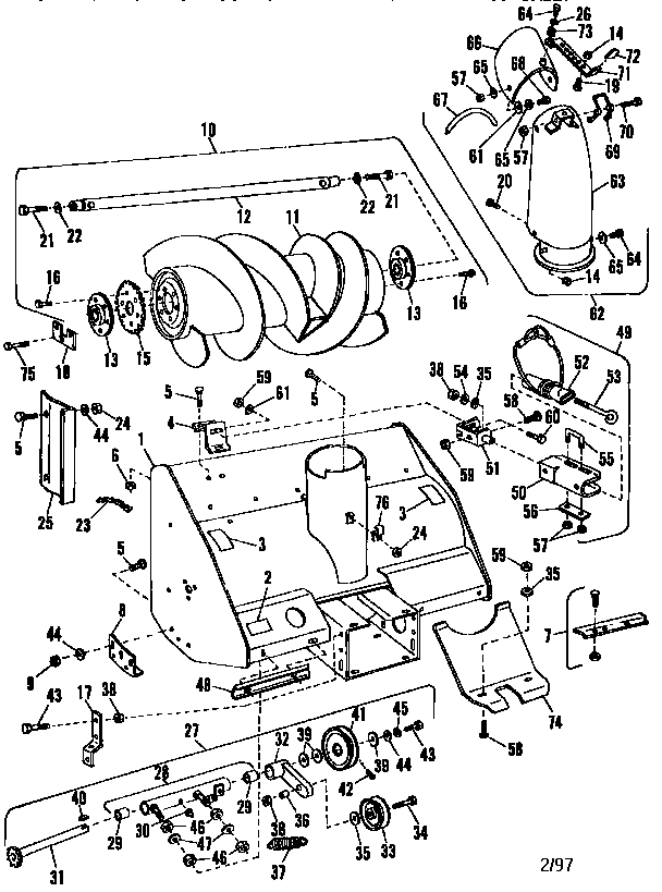 42" snow thrower