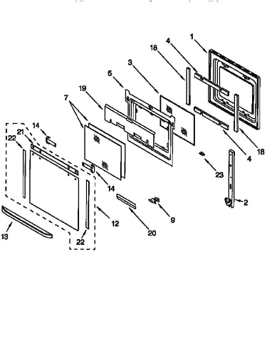 Oven door