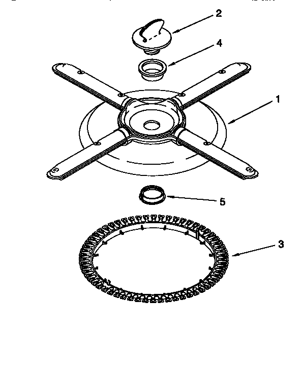Lower washarm and strainer